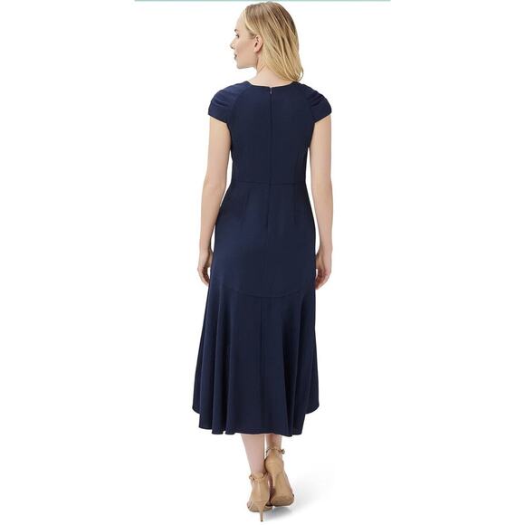 ADRIANNA PAPELL Womens Cap Sleeve Sweetheart Neckline Midi Party Hi-Lo Dress 14 - Picture 2 of 10
